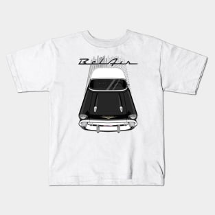 Chevrolet Bel Air 1957 - black and white Kids T-Shirt